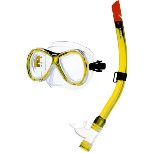 SEAC Capri Bis Medium Clear Silicone Set -Dive Pro Sales seac capri bis medium clear silicone set