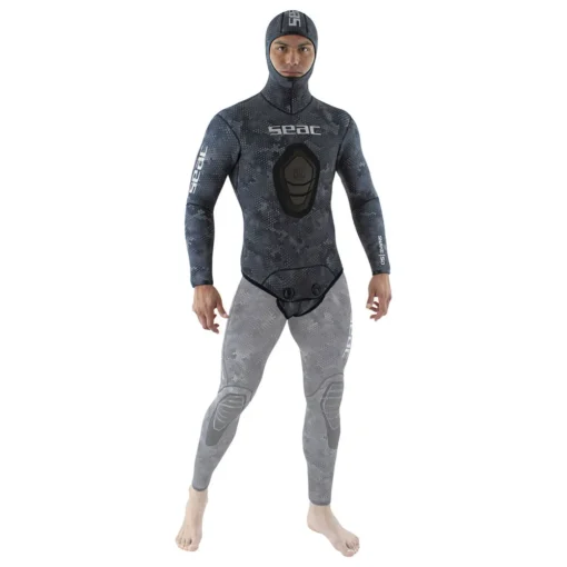 SEAC Snake Camo 5 Mm Spearfishing Jacket -Dive Pro Sales seac snake camo 5 mm spearfishing jacket