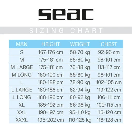SEAC Space 7 Mm -Dive Pro Sales seac space 7 mm 9