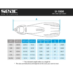 SEAC U1000 Sling Strap -Dive Pro Sales seac u1000 sling strap 11